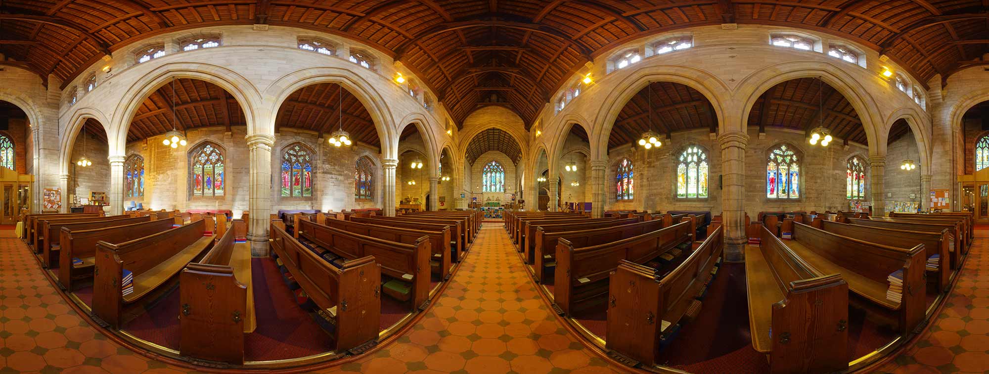 360° Panoramic Virtual Tour Photography of All Hallows in Liverpool