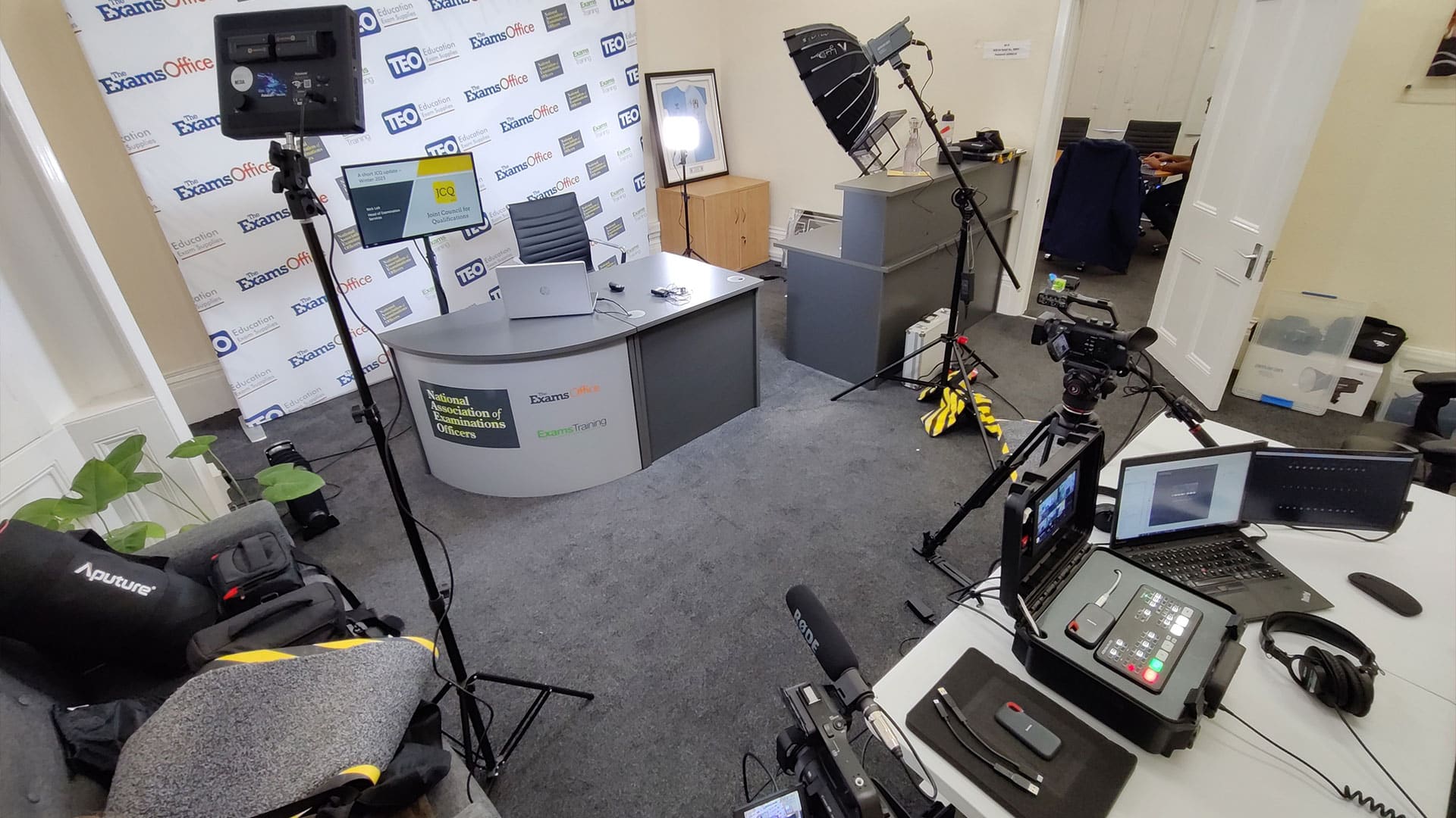 Pop-up Studio for Video Recording Session in Leamington Spa